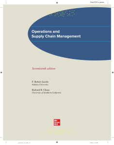 Operations and Supply Chain Management 17th Edition Textbook