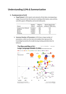 Guide to LLMs & Text Summarization