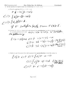 Problem Set on Hilbert System Axiom A1