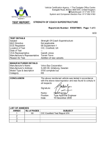 Volvo 9700 R66 Test Report
