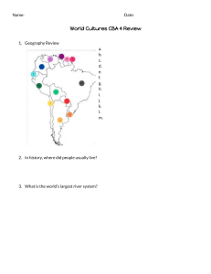 World Cultures CBA 4 Review Worksheet