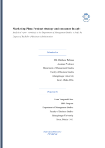 Mojo Marketing Plan & Consumer Insight Analysis