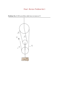 Statics Problem Set 1 - Engineering Mechanics