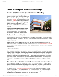 Green Buildings: 5 Elements of Sustainable Design