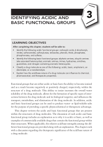 Acidic & Basic Functional Groups in Drug Molecules