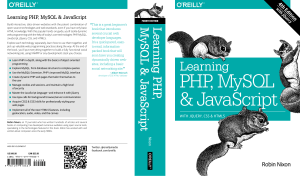 Learning PHP, MySQL, JavaScript & HTML5 Textbook