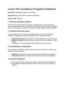 Foundations of Cognitive Architecture Lecture