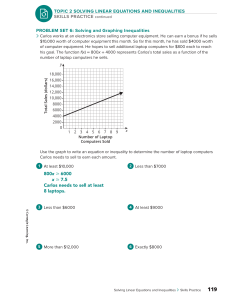 Solving Linear Equations and Inequalities Worksheet