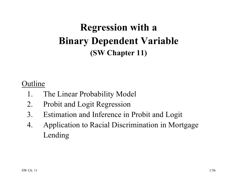 Binary Dependent Variable Regression Guide