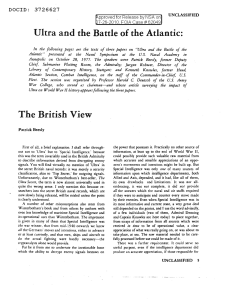 Ultra and the Battle of the Atlantic