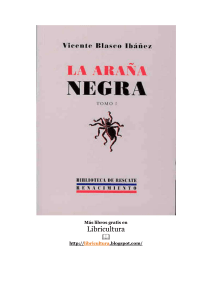 La ara&ntilde;a negra de Vicente Blasco Ib&aacute;&ntilde;ez