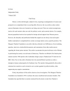 Thatcher Archive & Southeast Asian Propaganda