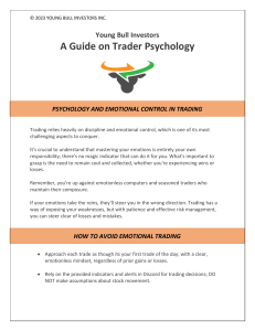 Trader Psychology Guide