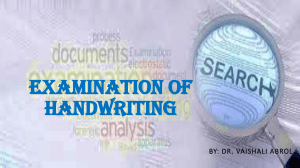 Handwriting Analysis Forensic Examination Guide