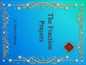 The Fraction Prayers by Fr. Tadros Malaty