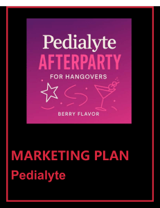 Pedialyte Afterparty Marketing Plan