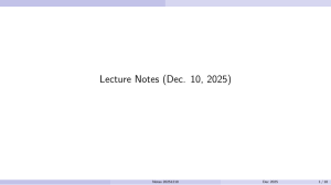 Matrix Diagonalization Lecture Notes