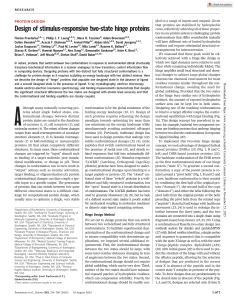 Design of Two-State Hinge Proteins