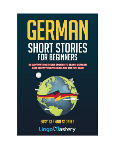 Deutsche Kurzgeschichten f&uuml;r Anf&auml;nger