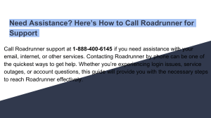 Need Assistance? Here&rsquo;s How to Call Roadrunner for Support