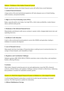 Indian Financial System: Analysis & Structure