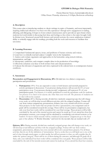 GFH1000 In Dialogue With Humanity Syllabus