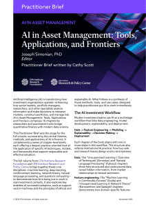AI in Asset Management: Tools & Applications