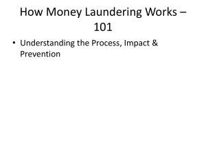 Money Laundering 101: Process & Prevention