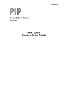 PIP STC01015 Structural Design Criteria