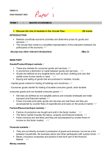 Grade 11 Economics Essay Booklet 2025