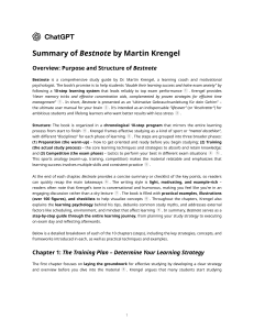 Bestnote by Martin Krengel: Study Guide Summary