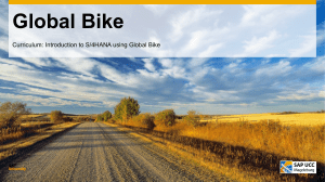 SAP S/4HANA Global Bike Intro