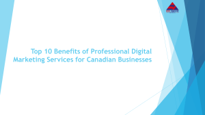 Top 10 Benefits of Professional Digital Marketing Services for Canadian Businesses