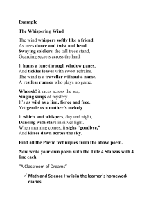 Poetry Analysis & Creative Writing Exercise