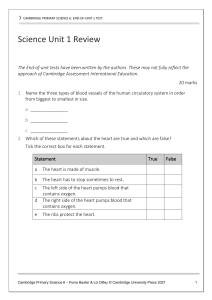 Cambridge Primary Science 6 Test