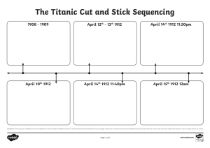 Titanic Cut and Stick Sequencing Worksheet