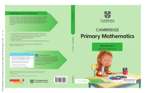 Cambridge Primary Maths Workbook 4