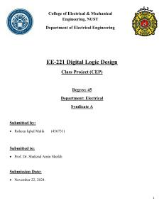 Excess-3 Adder Circuit Design Project