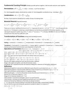 Algebra Study Guide | Permutations & Polynomials