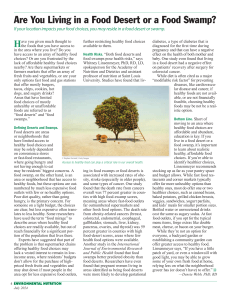 Food Deserts vs. Food Swamps: Health Risks