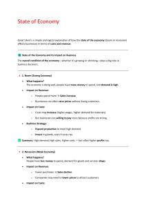Economy's Impact on Business: Booms & Recessions