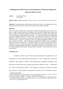 Redes Neurais na Resist&ecirc;ncia &agrave; Flex&atilde;o de Papel