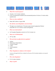 TCAA Aviation Regulations Study Guide