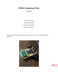 Arduino Line Following Robot Project Plan