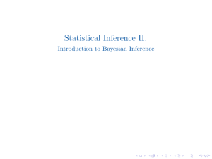 Introduction to Bayesian Inference Lecture Notes