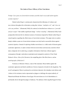 Efficacy of Pure Nonviolent Resistance