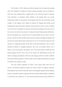 Genie Case Study: Nature vs. Nurture in Language