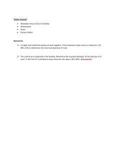 Mechanics of Materials: Stress & Strain Notes