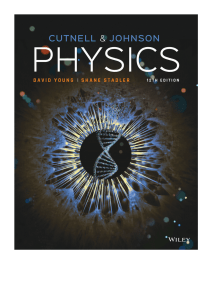 Cutnell & Johnson Physics 12th Ed.