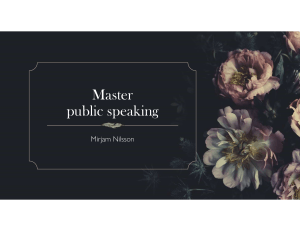 Master Public Speaking Skills Guide